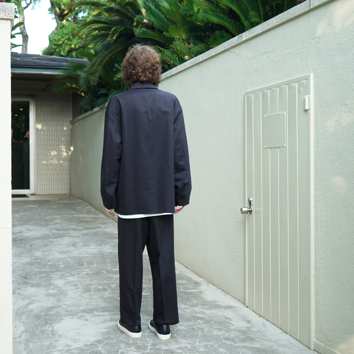 VU / ヴウ 3 button Jacket cotton silk linen [NAVY] vu-jkt-008