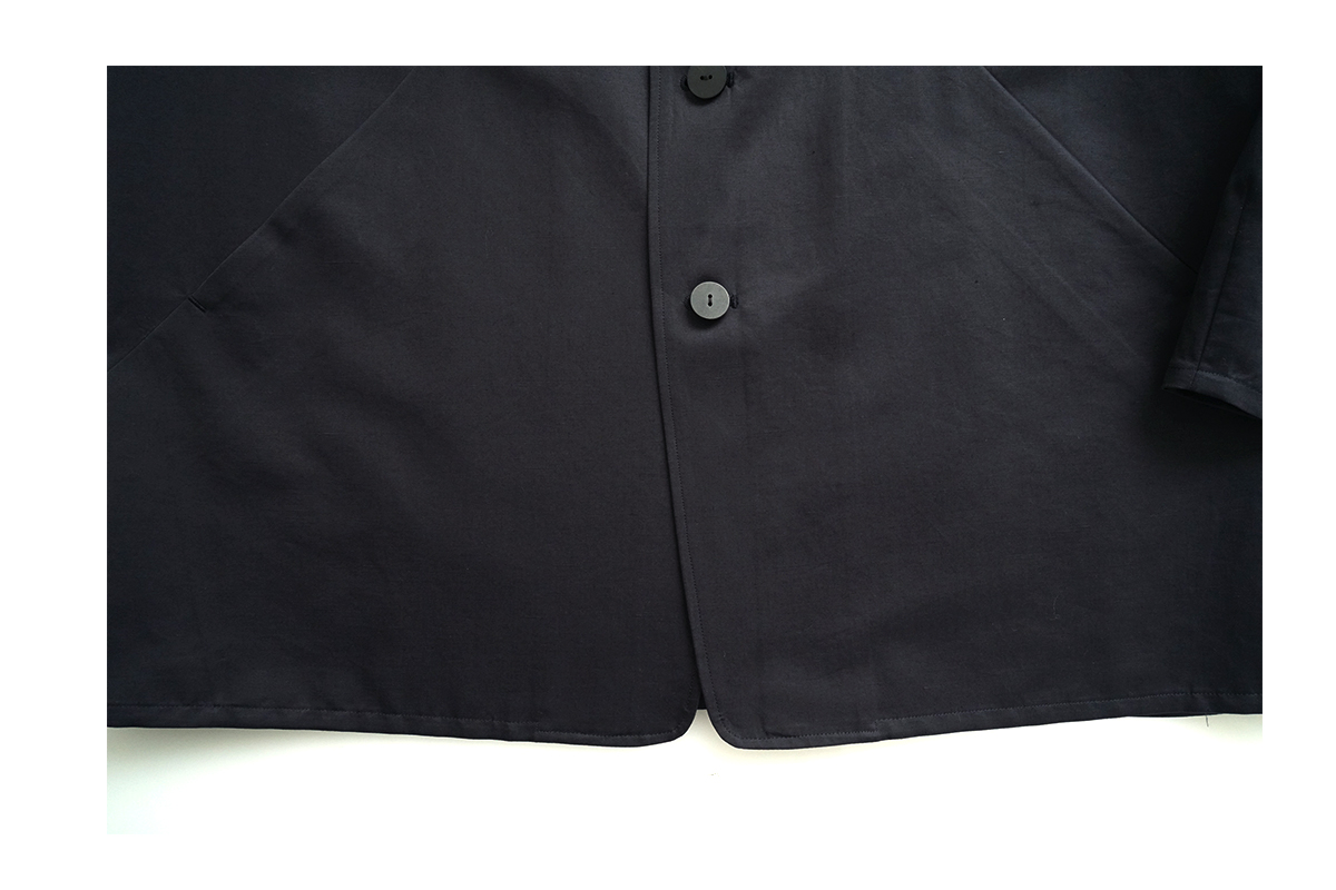 VU / ヴウ 3 button Jacket cotton silk linen [NAVY] vu-jkt-008
