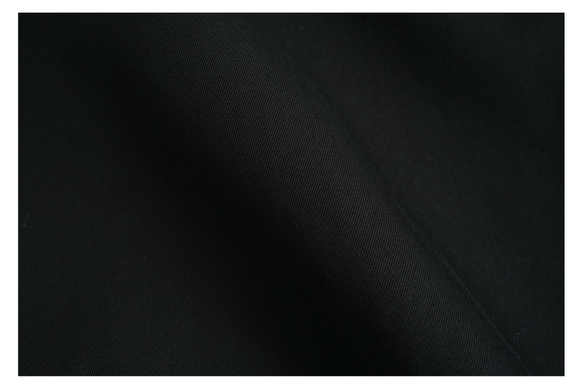 VU / ヴウ tuck wide cropped pants finx cotton [BLACK] vu-pnt-012