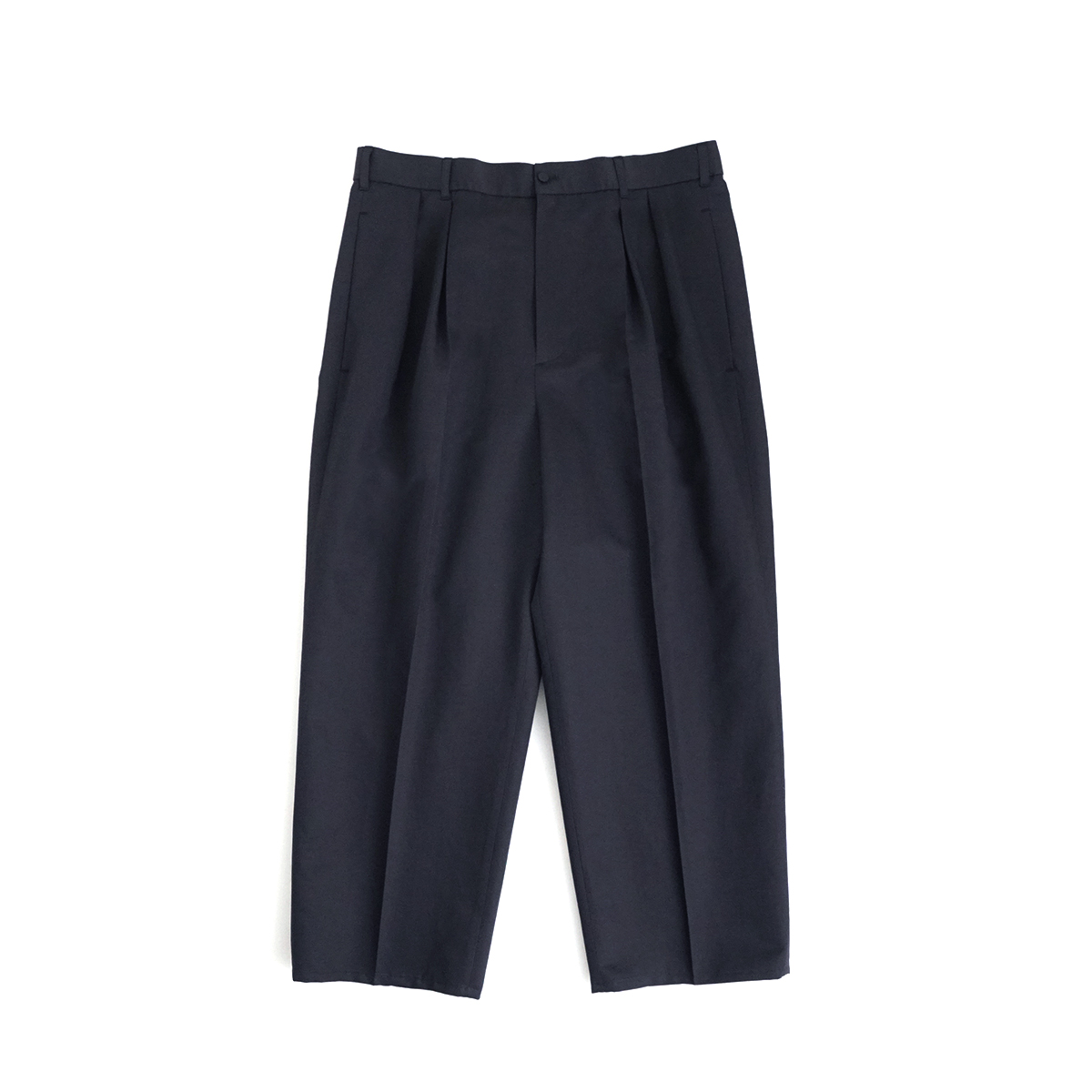 VU / ヴウ tailar pants cotton silk linen [NAVY]  vu-pnt-013