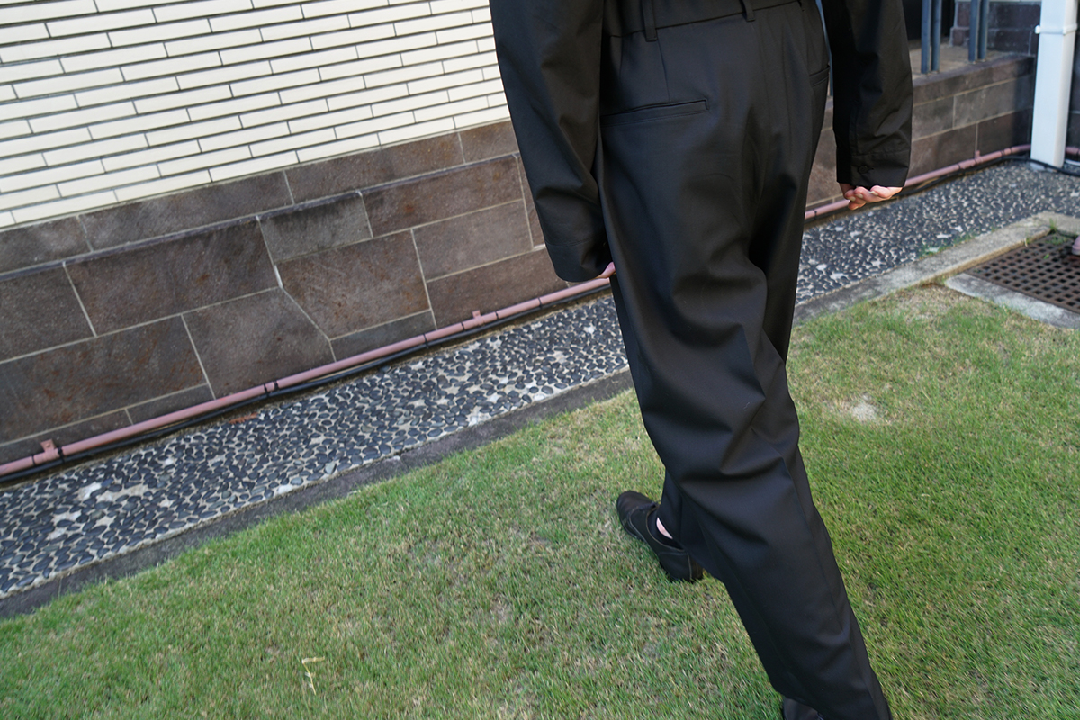 VU / ヴウ tailar pants wool [BLACK]  vu-pnt-013