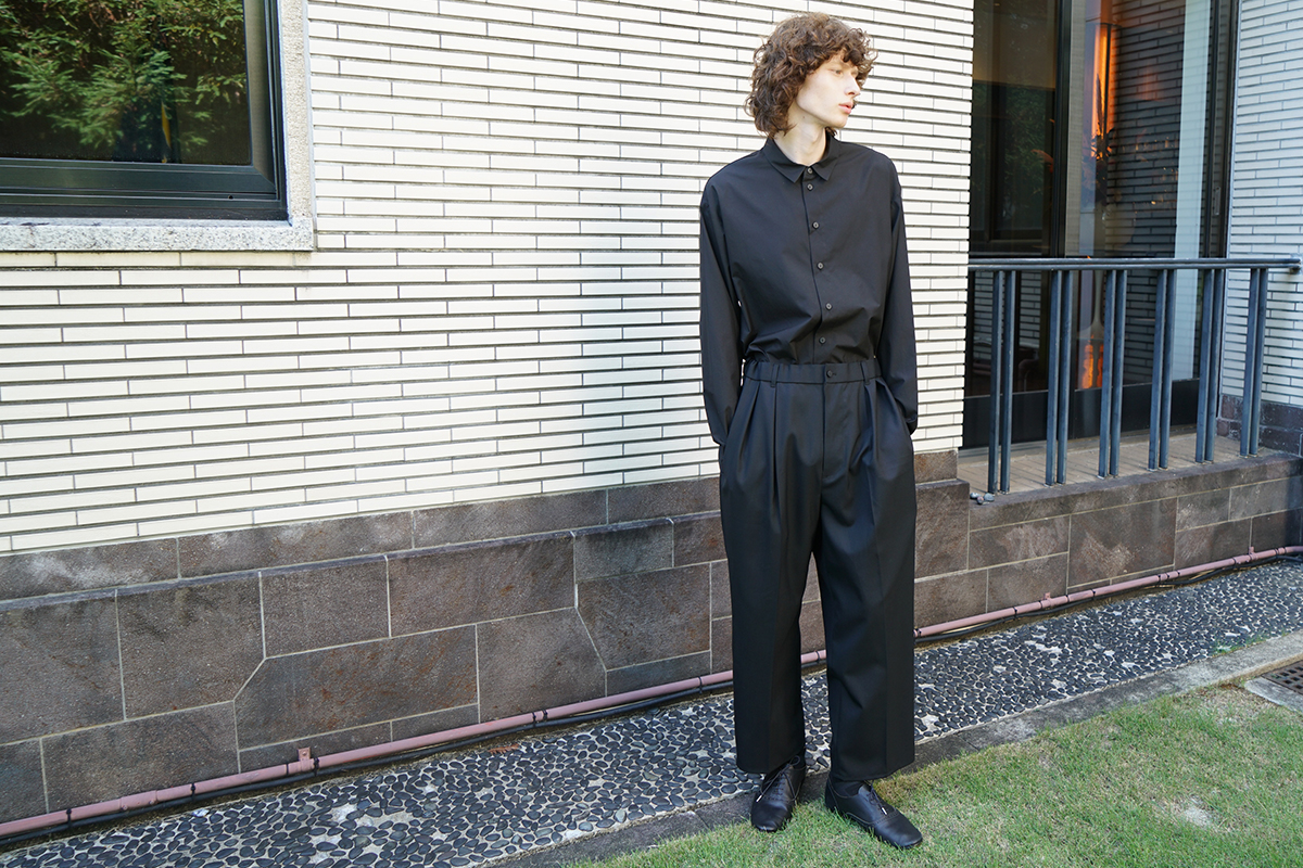 VU / ヴウ tailar pants wool [BLACK]  vu-pnt-013