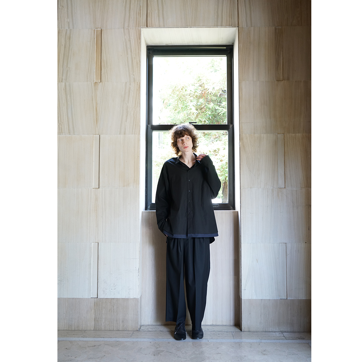 VU / ヴウ tailar pants wool [BLACK]  vu-pnt-013