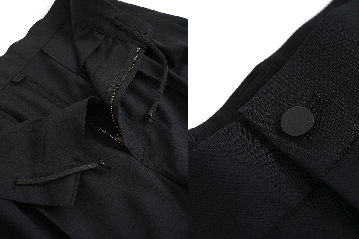 VU / ヴウ tailar pants wool [BLACK]  vu-pnt-013