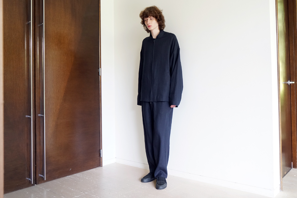 VU / ヴウ easy pants linen [NAVY] vu-pnt-011