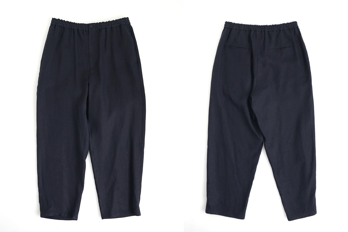 VU / ヴウ easy pants linen [NAVY] vu-pnt-011