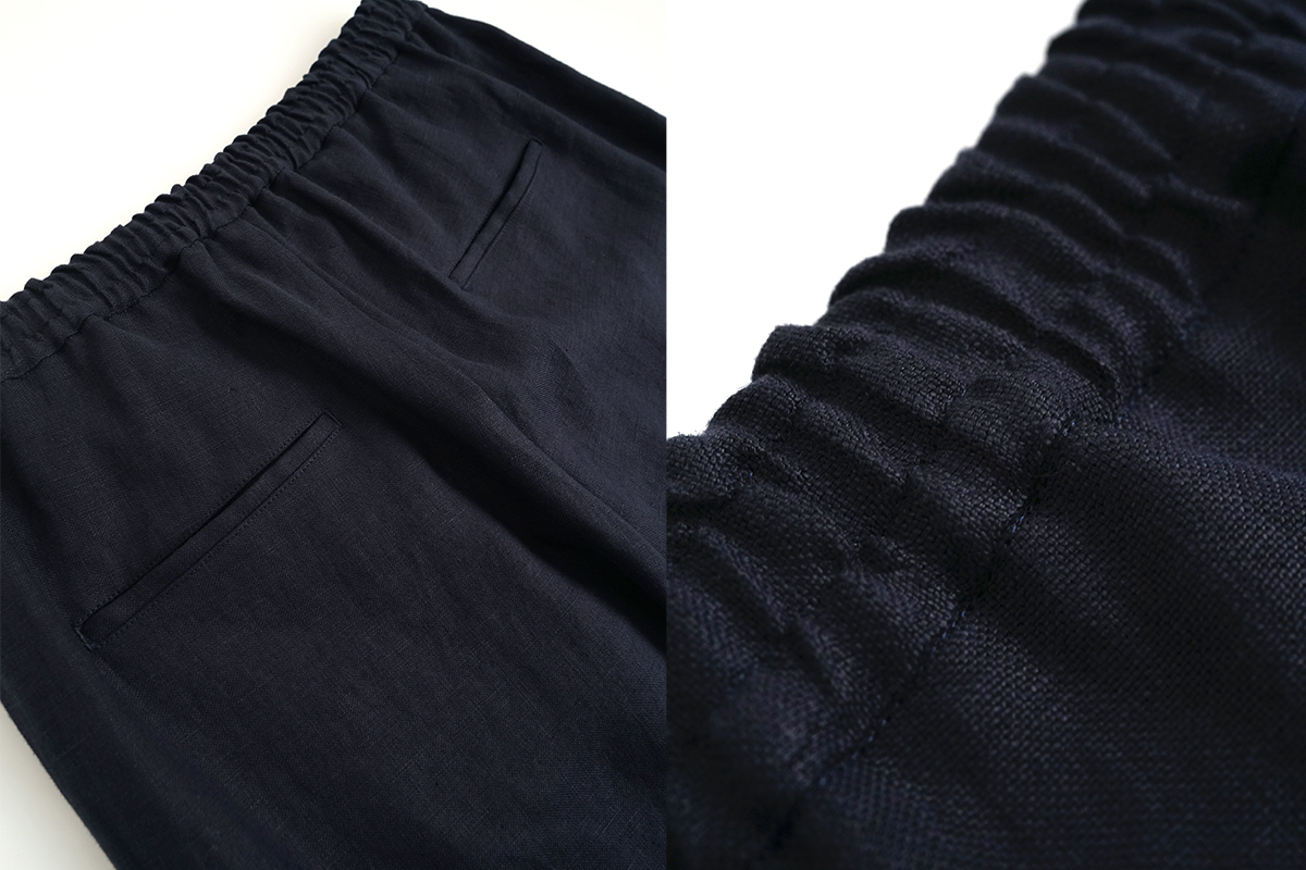 VU / ヴウ easy pants linen [NAVY] vu-pnt-011