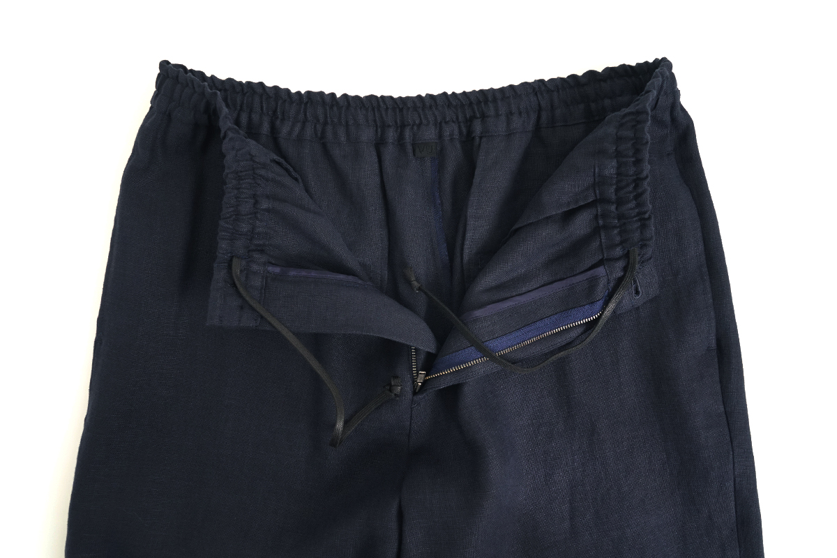 VU / ヴウ easy pants linen [NAVY] vu-pnt-011