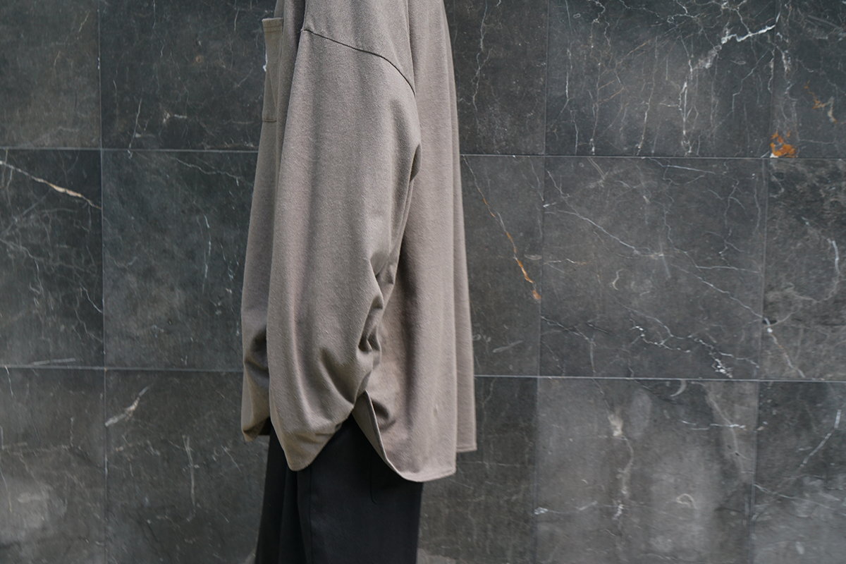 VU / ヴウ basic long t-shirt hemp cotton [CHARCOAL］vu-cut-013