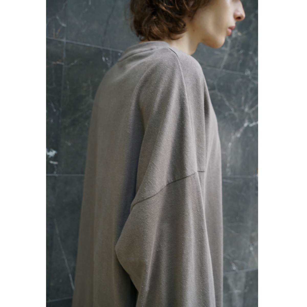 VU / ヴウ basic long t-shirt hemp cotton [CHARCOAL］vu-cut-013