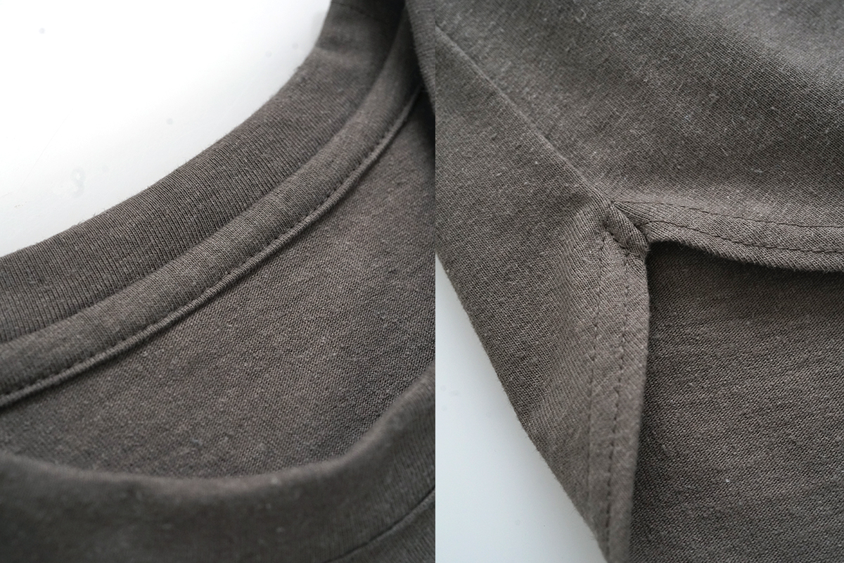 VU / ヴウ basic long t-shirt hemp cotton [CHARCOAL］vu-cut-013