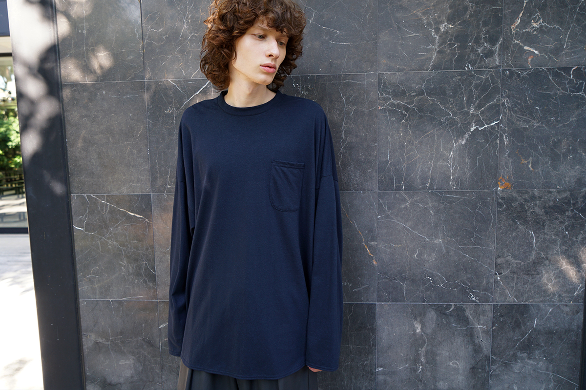 VU / ヴウ basic long t-shirt hemp cotton [CHARCOAL］vu-cut-013