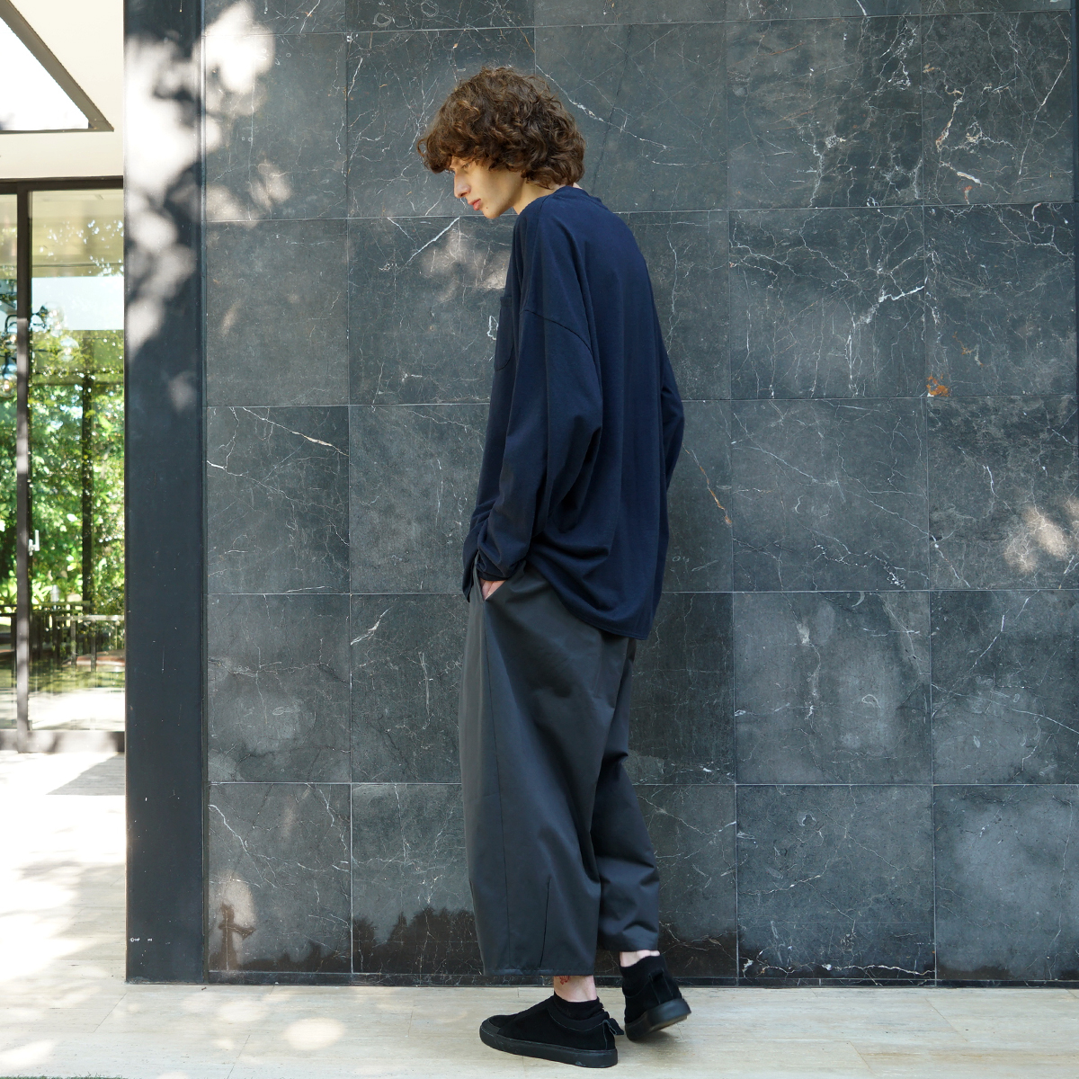 VU / ヴウ basic long t-shirt hemp cotton [CHARCOAL］vu-cut-013