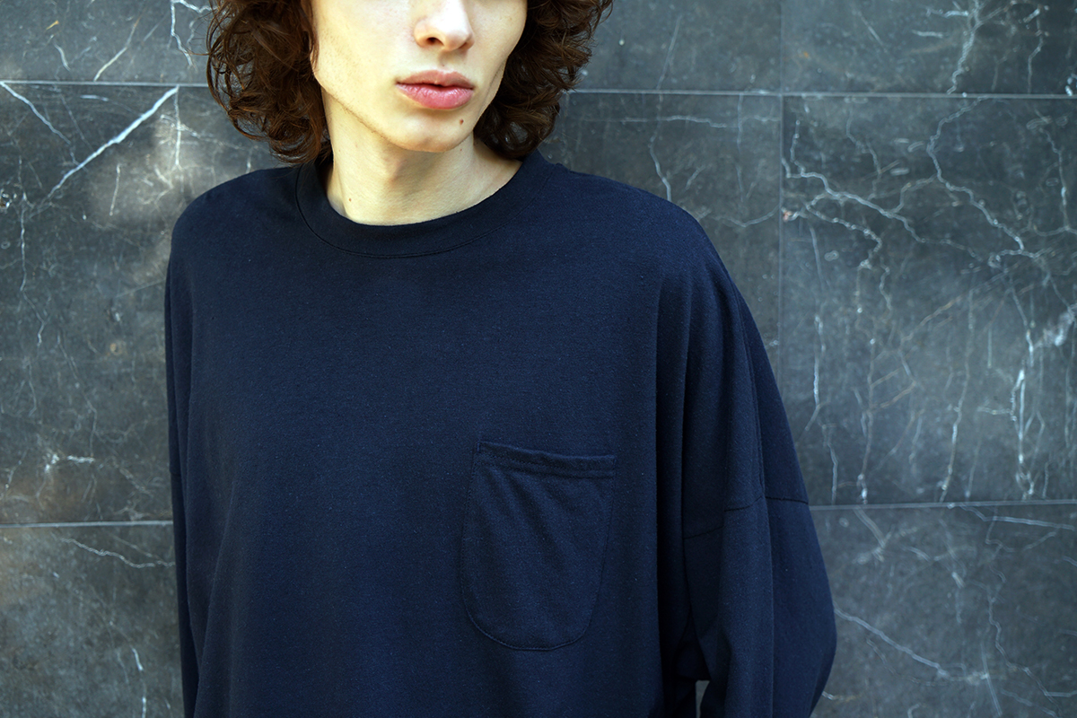VU / ヴウ basic long t-shirt hemp cotton [CHARCOAL］vu-cut-013