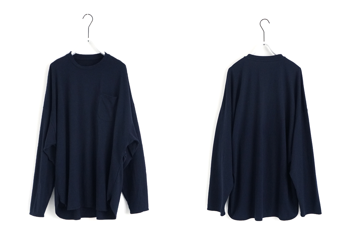 VU / ヴウ basic long t-shirt hemp cotton [CHARCOAL］vu-cut-013