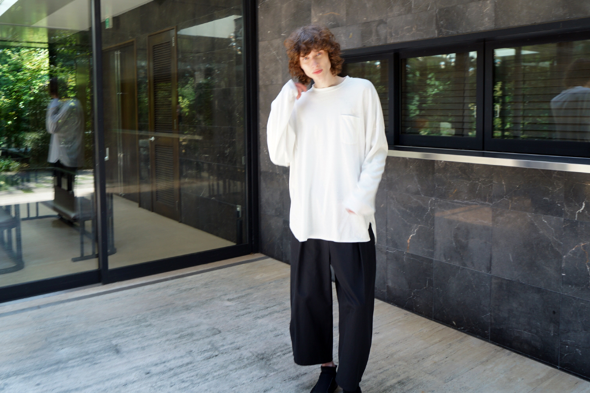 VU / ヴウ basic long t-shirt hemp cotton [OFF WHITE］vu-cut-013