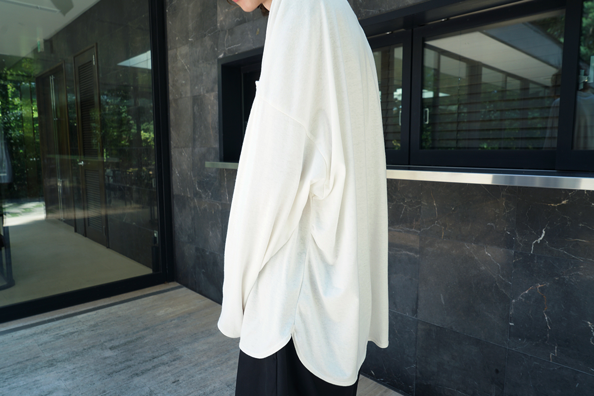 VU / ヴウ basic long t-shirt hemp cotton [OFF WHITE］vu-cut-013