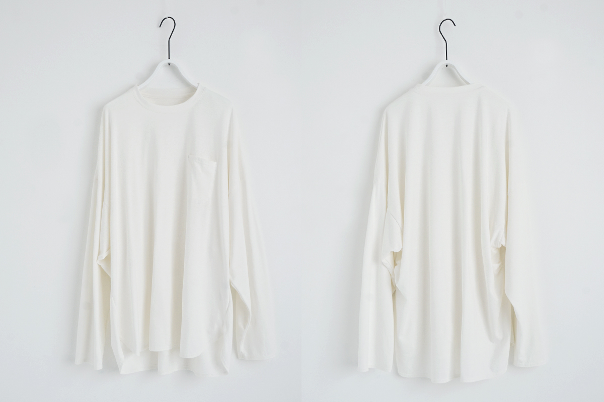 VU / ヴウ basic long t-shirt hemp cotton [OFF WHITE］vu-cut-013