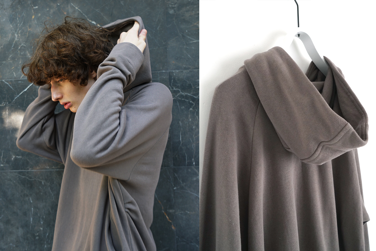 VU / ヴウ ballon  hoody [CHARCOAL]<br> Standard/vu-cut-005