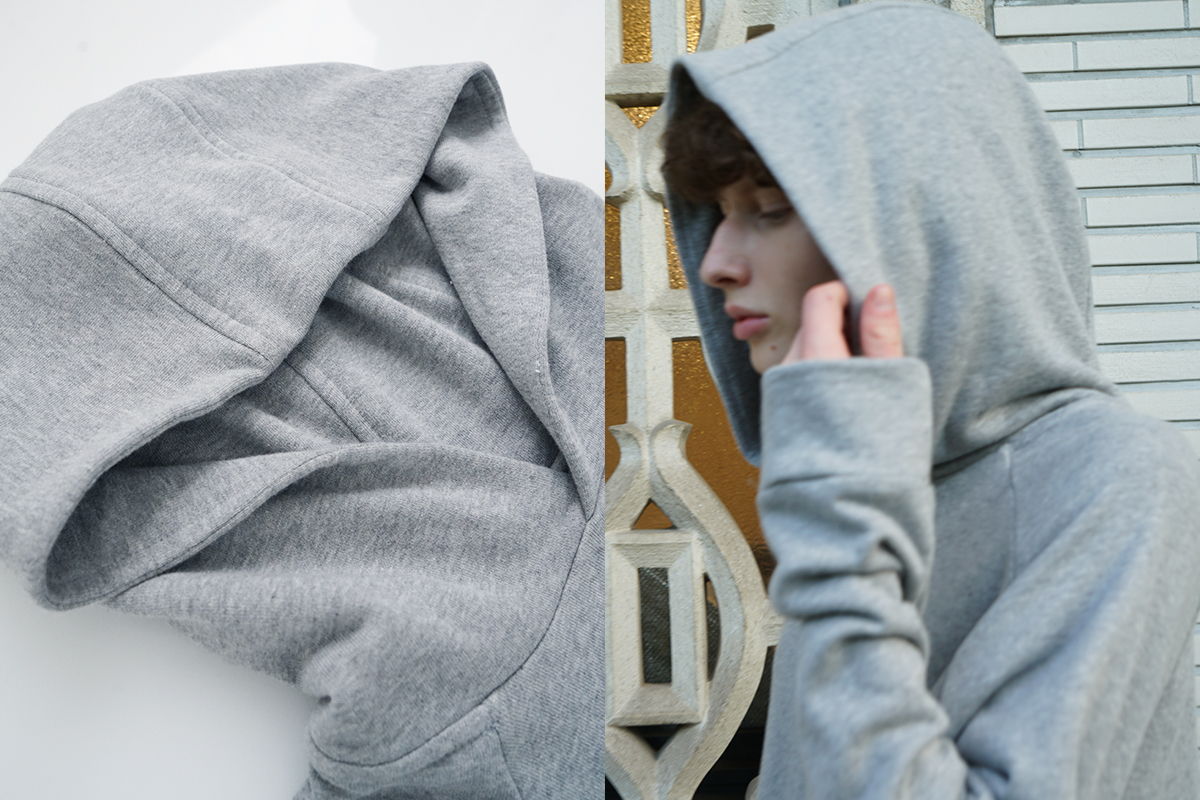 VU / ヴウ ballon  hoody [HEATHER GRAY] Standard/vu-cut-005
