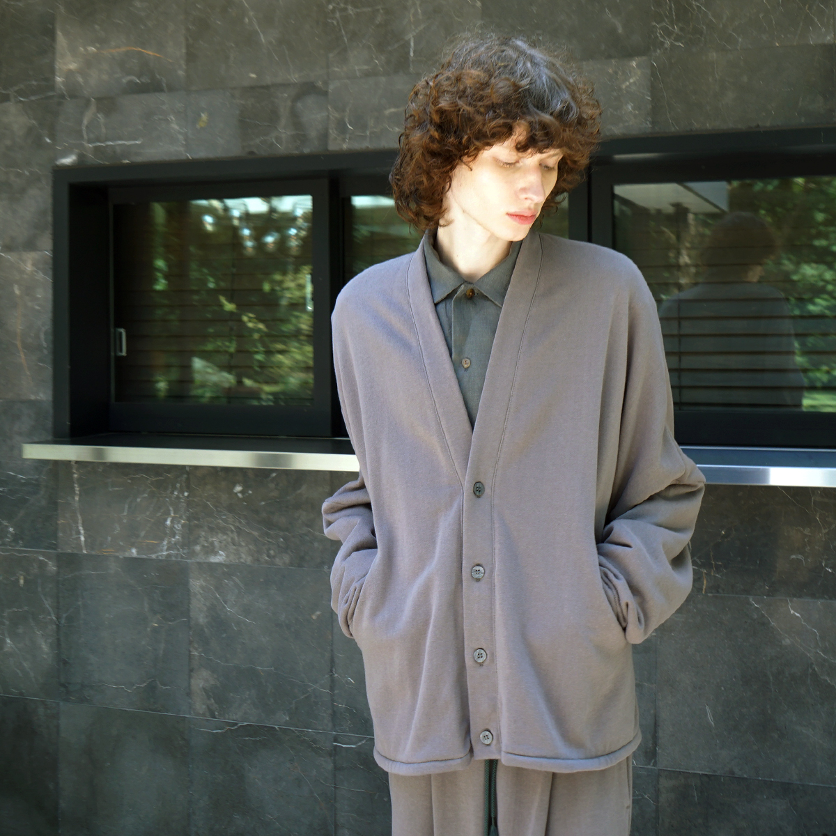 VU / ヴウ sweat cardigan [CHARCOAL]  Standard/vu-cut-006
