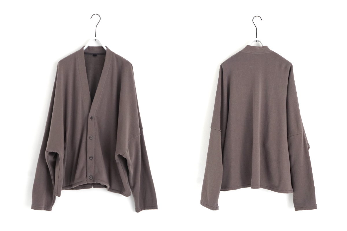 VU / ヴウ sweat cardigan [CHARCOAL]  Standard/vu-cut-006