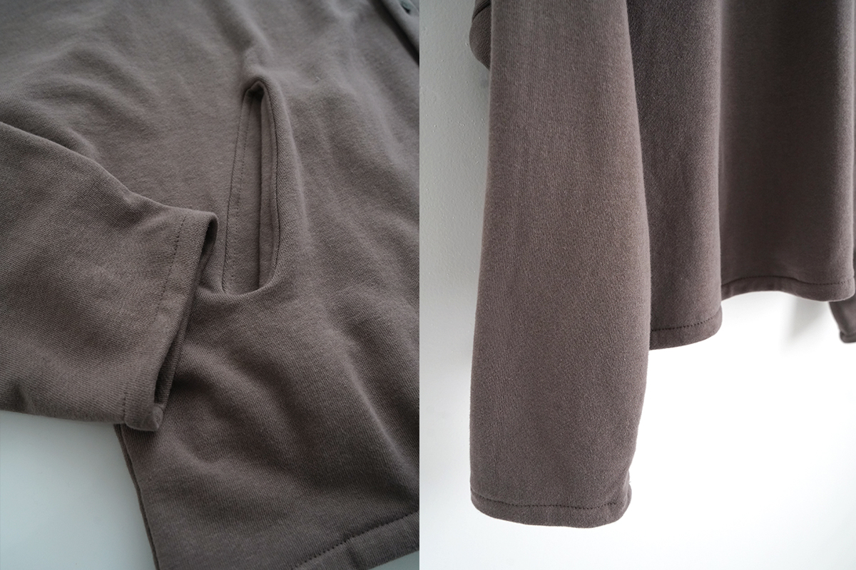 VU / ヴウ sweat cardigan [CHARCOAL]  Standard/vu-cut-006