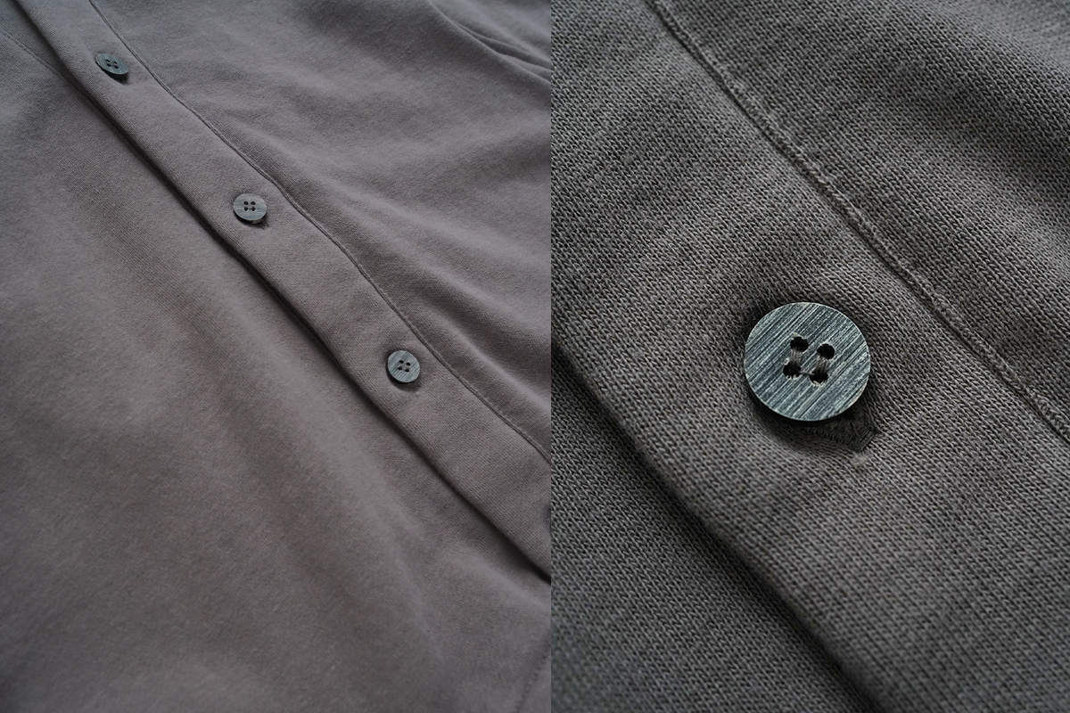 VU / ヴウ sweat cardigan [CHARCOAL]  Standard/vu-cut-006