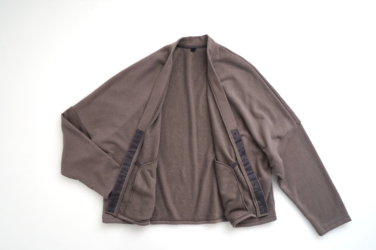 VU / ヴウ sweat cardigan [CHARCOAL]  Standard/vu-cut-006
