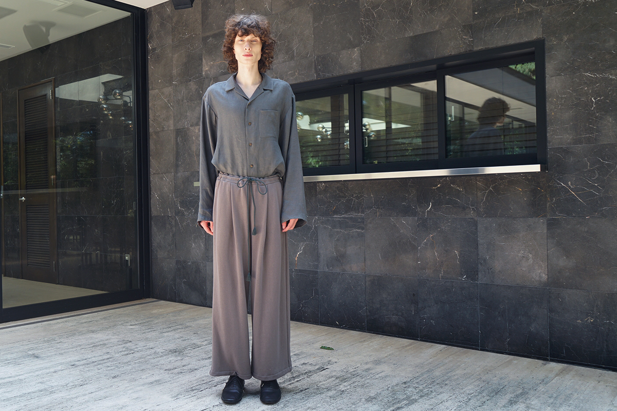 VU / ヴウ sweat wide pants [CHARCOAL] vum-pt-06