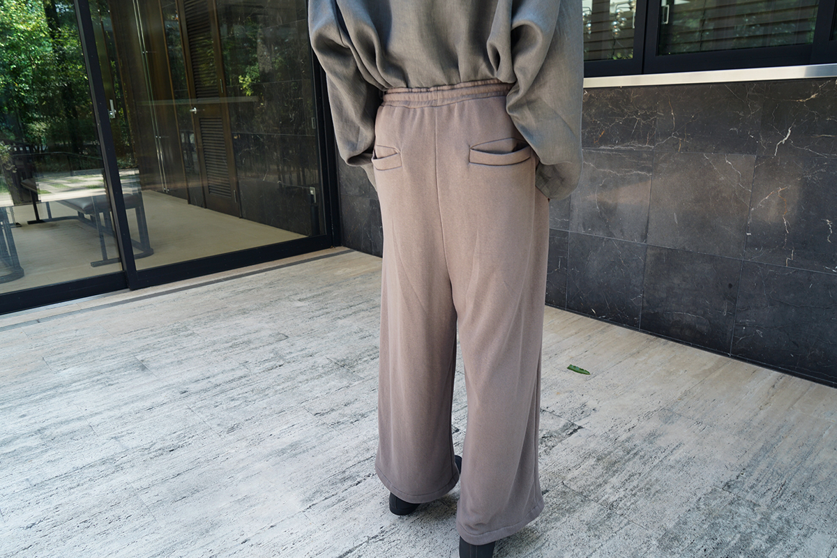 VU / ヴウ sweat wide pants [CHARCOAL] vum-pt-06