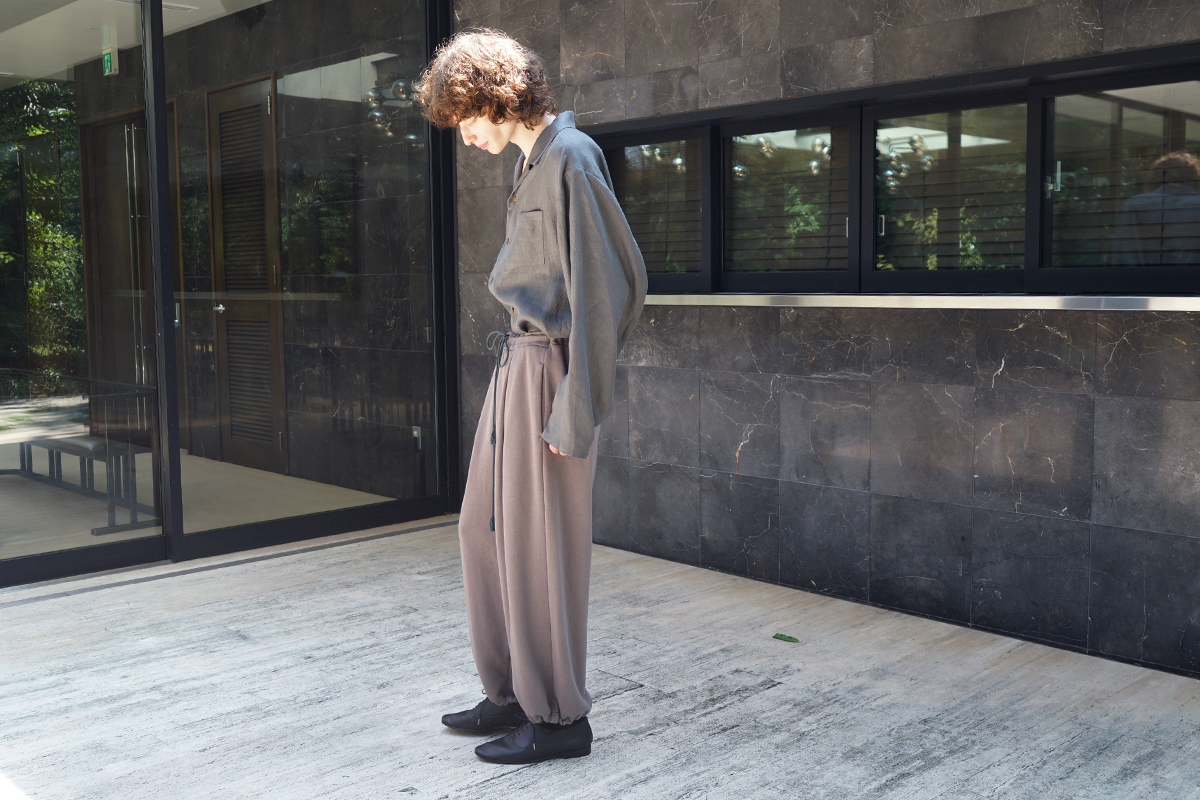 VU / ヴウ sweat wide pants [CHARCOAL] vum-pt-06