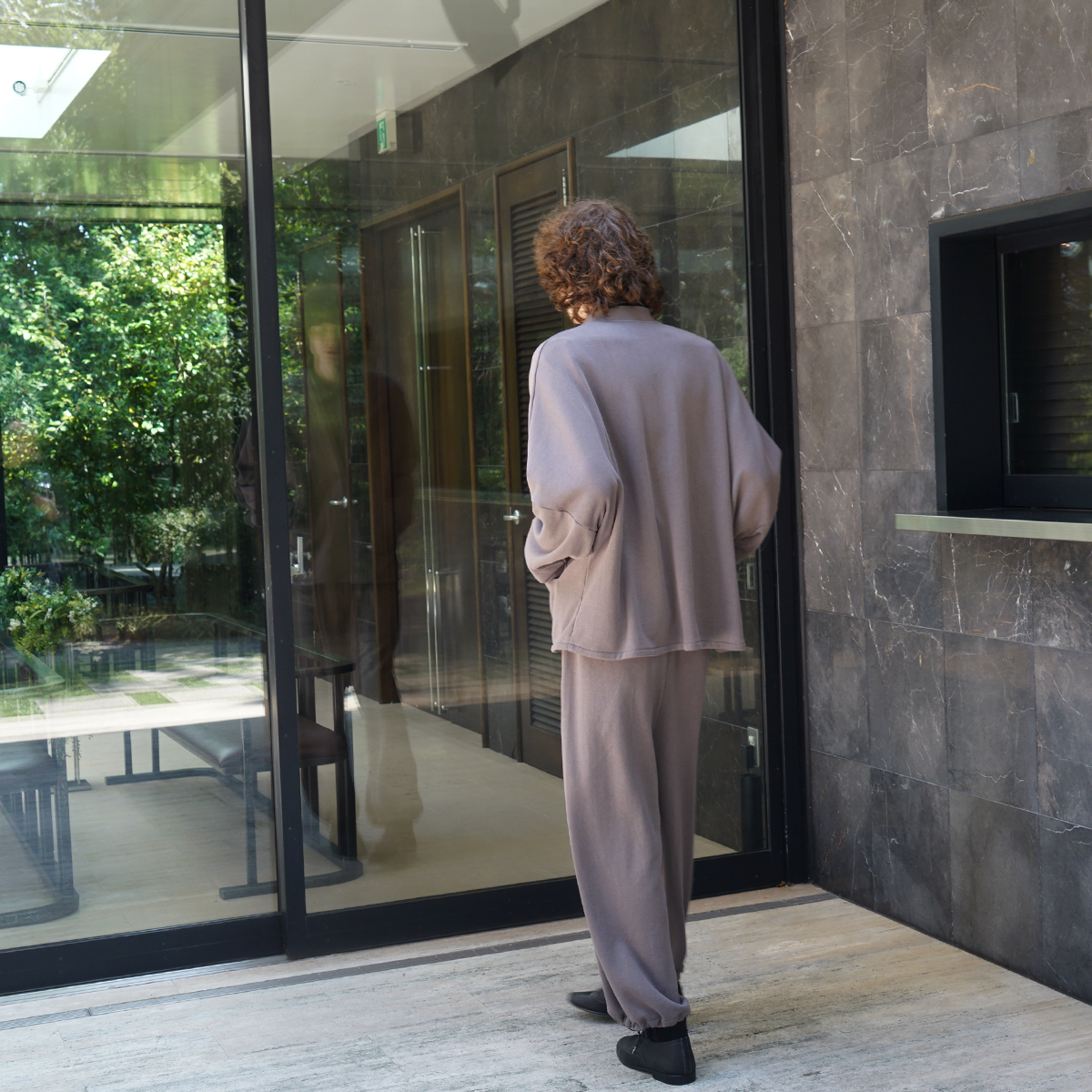 VU / ヴウ sweat wide pants [CHARCOAL] vum-pt-06