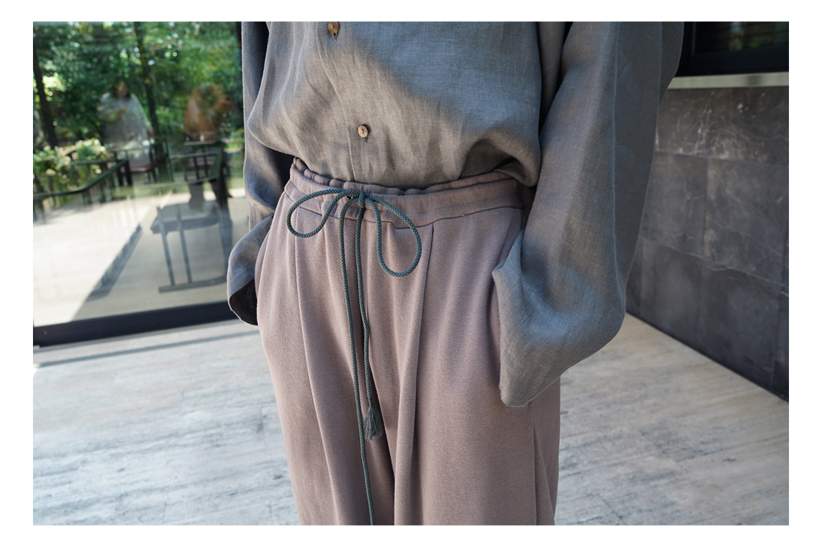 VU / ヴウ sweat wide pants [CHARCOAL] vum-pt-06