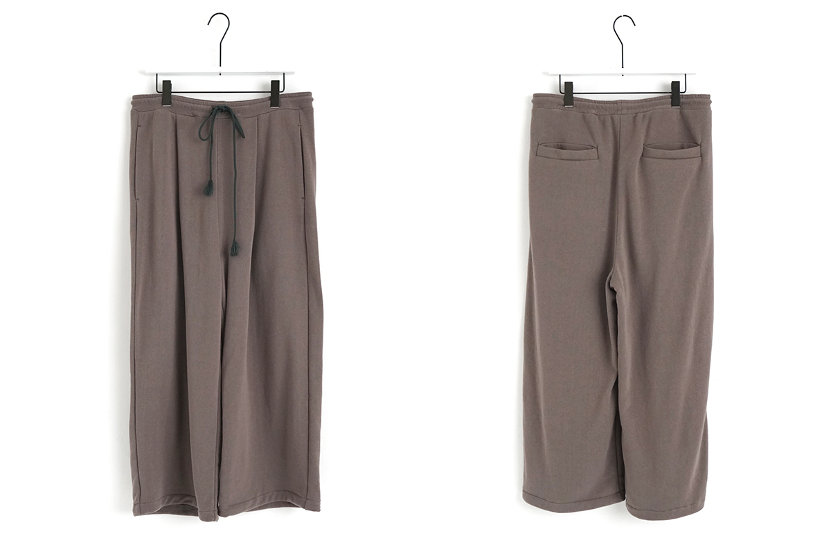 VU / ヴウ sweat wide pants [CHARCOAL] vum-pt-06
