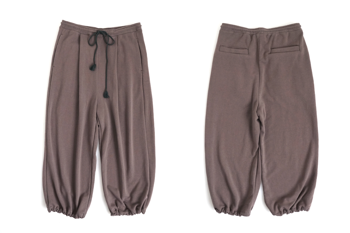VU / ヴウ sweat wide pants [CHARCOAL] vum-pt-06