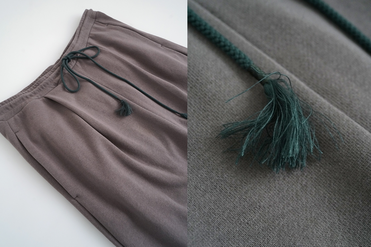 VU / ヴウ sweat wide pants [CHARCOAL] vum-pt-06