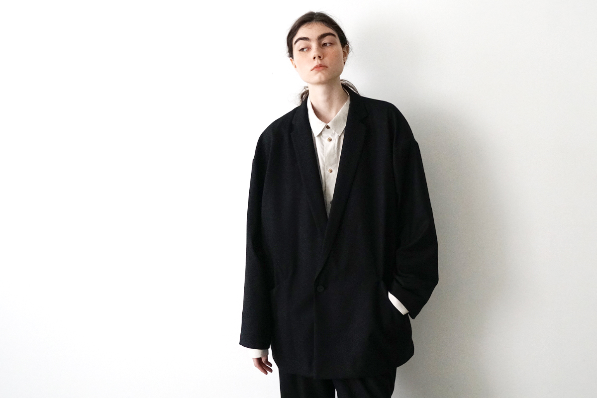 VUm double jacket FLANNEL WOOL BLACK vu-jkt-001 フロントスタイル