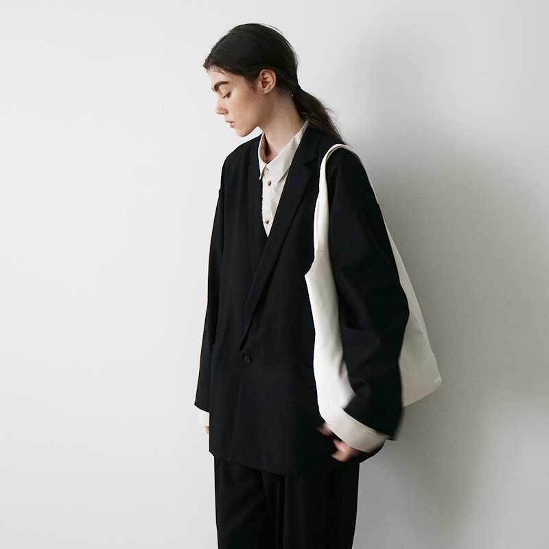 VUm double jacket FLANNEL WOOL BLACK vu-jkt-001 サイドスタイル