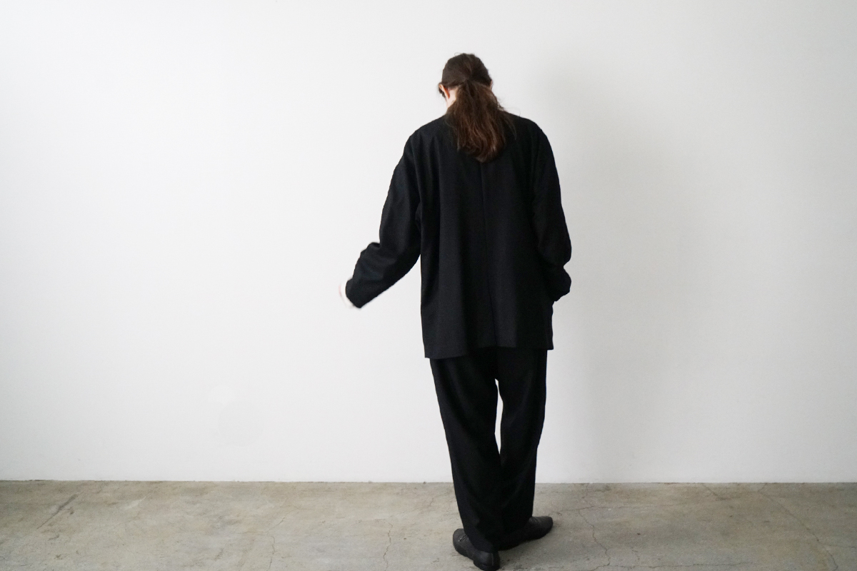 VUm double jacket FLANNEL WOOL BLACK vu-jkt-001 バックスタイル
