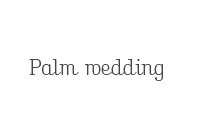 Palm wedding