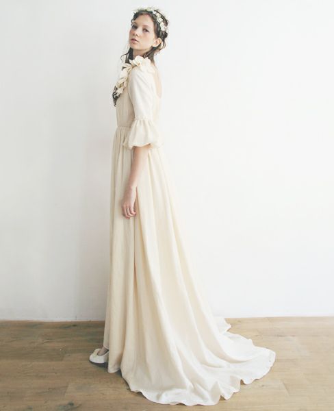 Palm wedding order made. Palm maison×hoshi トッププリーツのエンパイアードレス