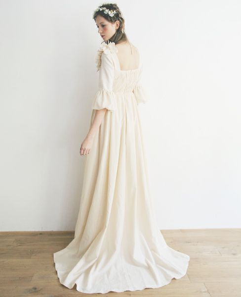 Palm wedding order made. Palm maison×hoshi トッププリーツのエンパイアードレス