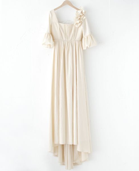 Palm wedding order made. Palm maison×hoshi トッププリーツのエンパイアードレス