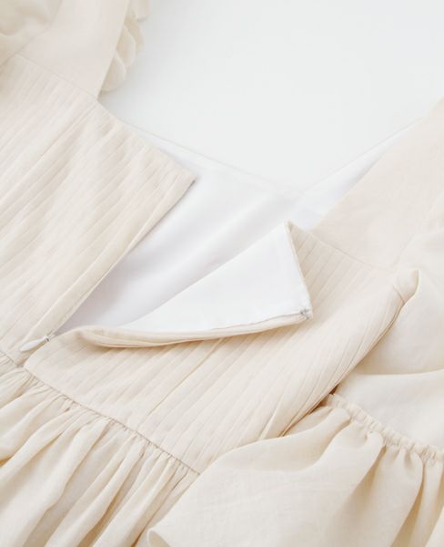 Palm wedding order made. Palm maison×hoshi トッププリーツのエンパイアードレス