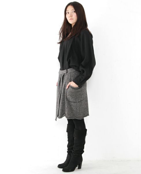 SI-HIRAI.マイルドカシミヤスカート