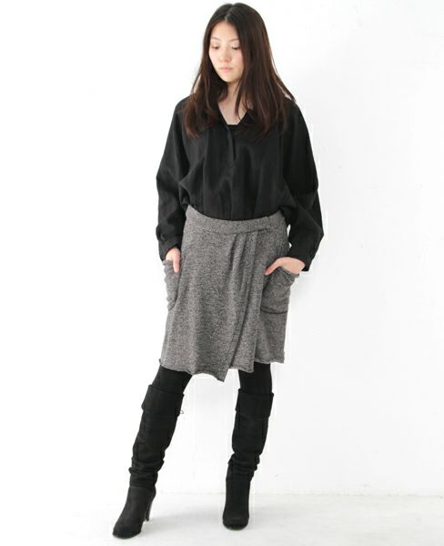 SI-HIRAI.マイルドカシミヤスカート