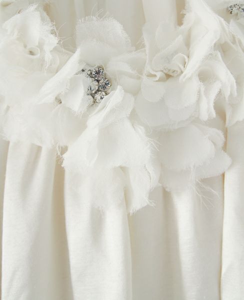 Palm wedding order made. Palm maison×hoshiヘンプシルクのフリル付きチュニックドレス