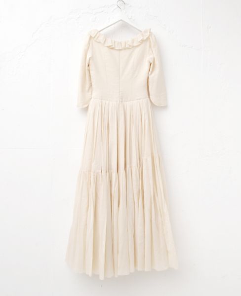 Palm wedding order made.HOSHI オーガニックコットンのフレアードレス