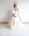 Palm wedding order made.HOSHI オーガニックコットンとシルクチュールのドレス
